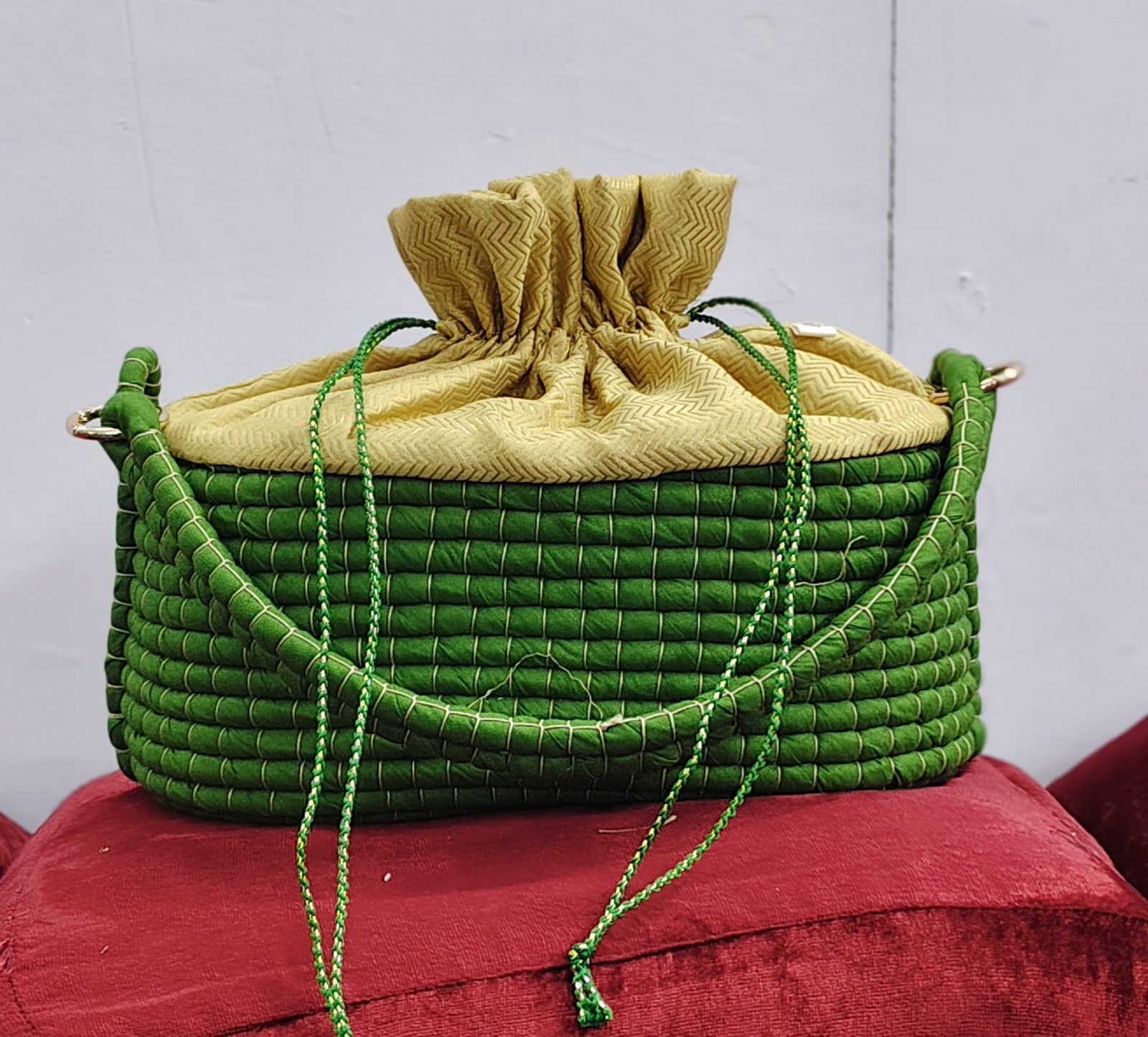 Hanmade Fabric Gift Hamper Basket-L